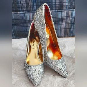 Silver Sparkle Pumps sz.6